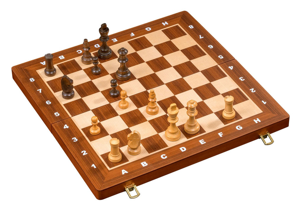 Deluxe Wood Chess Set with Maple Veneer