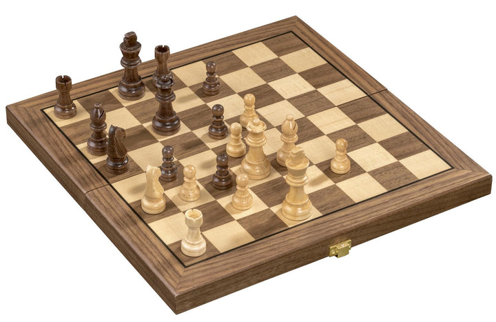 Elegant Foldable Wood Chess Set