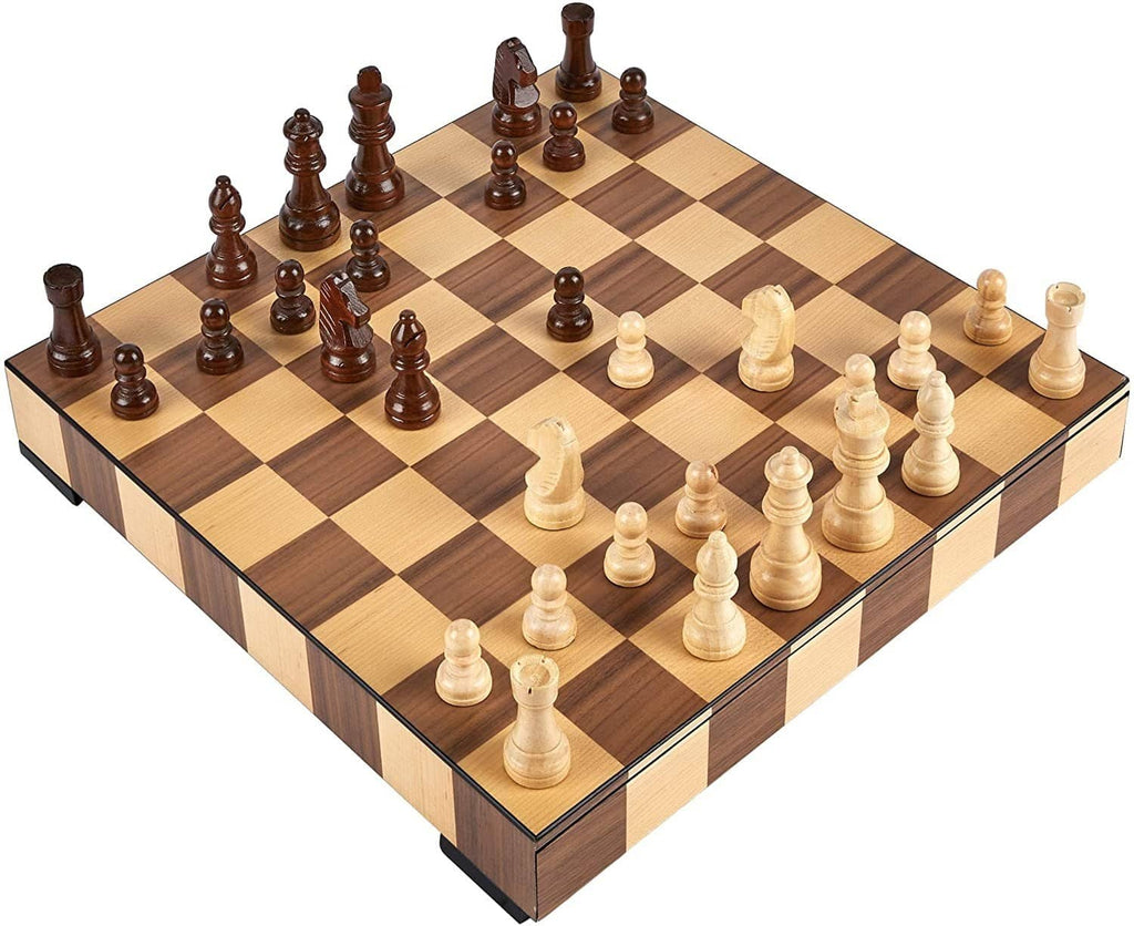 Decorative Cabinet Wood Chess Set