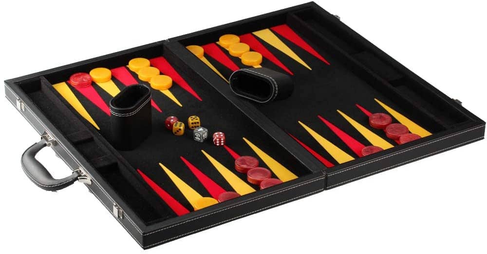 Leatherette Backgammon Set Donousa (Large)
