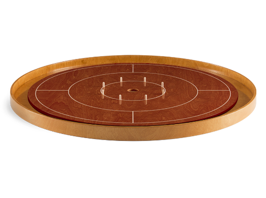 Luxury Crokinole Tournament Board - Cherry & Beech