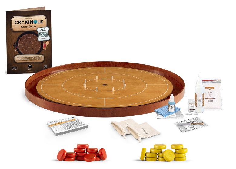 Luxury Crokinole Tournament Board - Beech & Cherry