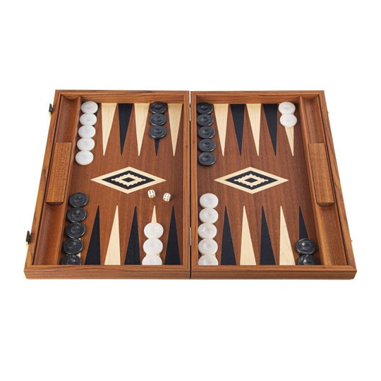 Manopoulos Mahogany Backgammon (Large)