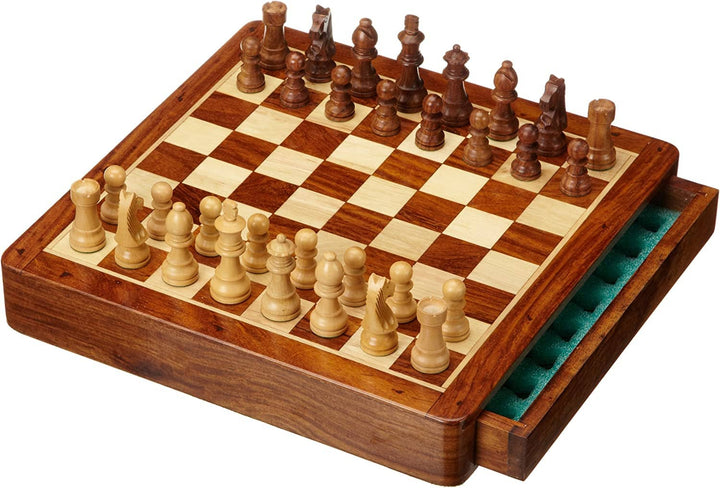 Exclusive Wood Chess Set (Sheesam & Maple)
