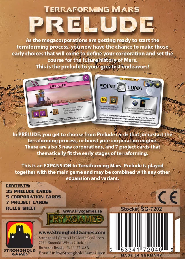 Terraforming Mars: Prelude (expansion)